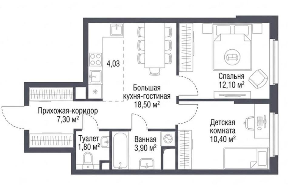 2-комнатные